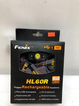 FENIX HL60R Rugged Rechargeable Headlamp 950 Lumen - Micro USB Charger, IPX-8 Waterproof