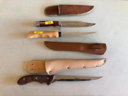 MAXAM Japan Filet Knife, Other Filet Knives, Olsen OK H.C. MI. USA No. 710 Survival Knife #710