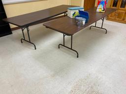 Lot of 6, 8ft Folding Banquet Tables