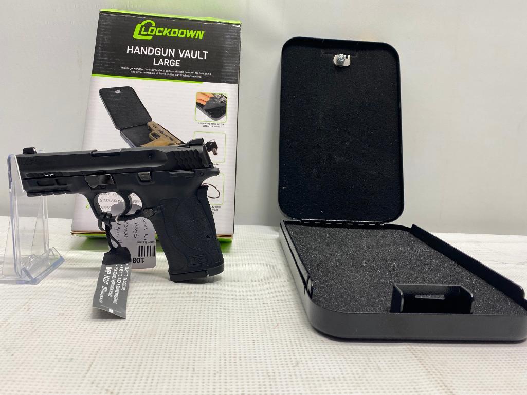 Smith & Wesson M&P 380 Shield EZ .380 Auto 8 Round Mag & Lockdown Handgun Vault