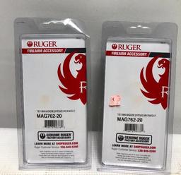 3 Items,2 Ruger MAG762-20 7.62x39mm Magazine(20round) Mini 30 Magazine and 1 Ruger BX-1 Magazine