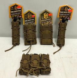 (5) HSG Magazine Pouches Taco Rifle Mag, Double Decker Taco LT, (2) Extended Pistol Taco LT & Triple