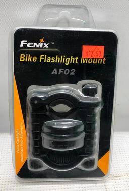 (3) - Fenix ALG-00 Flashlight Ring, Fenix AF02 Bike Mount & NEBO IP67 Inspector RC