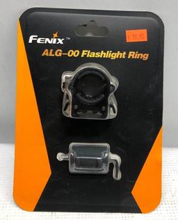 (3) - Fenix ALG-00 Flashlight Ring, Fenix AF02 Bike Mount & NEBO IP67 Inspector RC