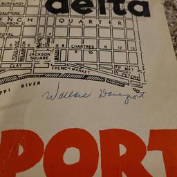 Signed LP Record, Darkness on the Delta Signed by Wallace Davenport, Fat Cats Jazz VG Condition