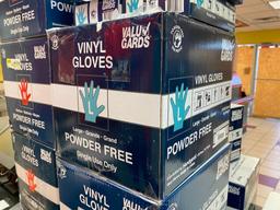 Full Case (1,000) Vinyl Gloves, Powder Free, Size L by Value Gard, 10 Boxes of 100