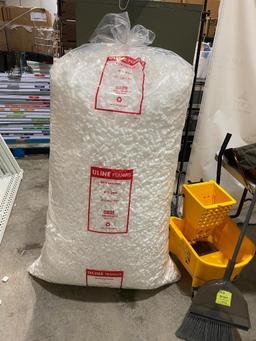 Large Bag of Packing Peanuts, White Anti-Static, No. S-258, 20 Cu. Ft.