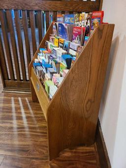 7-Tier Wooden Brochure Stand 33" x 38" x 16"