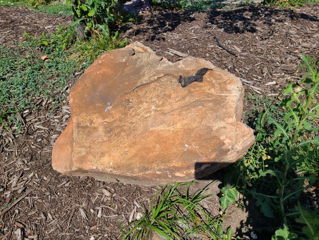 2 Larger Landscaping Boulders Approx. 48in & 1 Semi-Buried Boulder (By Sign)