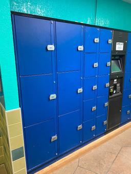 40 Unit Locker Storage Unit with Digital Merchant Touch Screen & Payment Acceptor