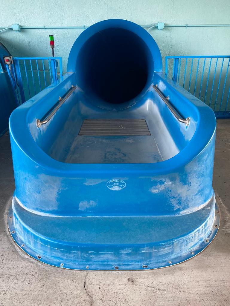 Three Outdoor / Indoor Heavy Duty Water Slides w/ 3 Interior Chutes, Huge Platform w/ Entrance