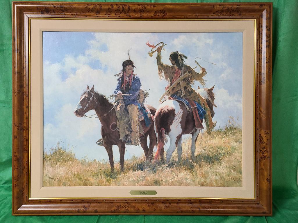 "The Trophy" by Howard Terpning Signed and Numbered 196/650 33" x 25 1/2"
