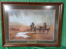 "Spirit of the Rainmaker" by Howard Terpning Signed and Numbered 594/1500 31 1/2" x 21 3/8"