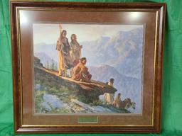 "With Mother Earth" by Howard Terpning Signed and Numbered 605/1250 28 1/2" x 24"