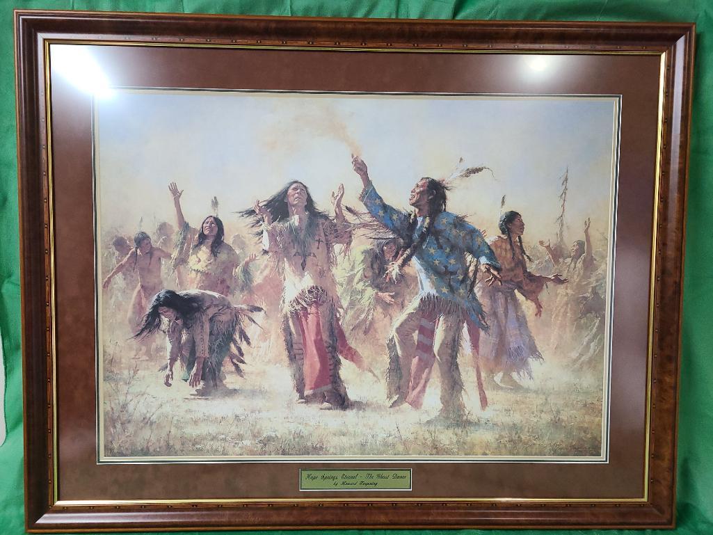 "Hope Springs Eternal - Ghost Dance" by Howard Terpning Signed and Numbered 1869/2250 37" x 26 1/4"