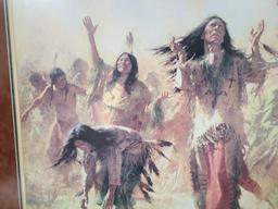 "Hope Springs Eternal - Ghost Dance" by Howard Terpning Signed and Numbered 1869/2250 37" x 26 1/4"