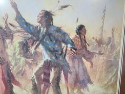 "Hope Springs Eternal - Ghost Dance" by Howard Terpning Signed and Numbered 1869/2250 37" x 26 1/4"