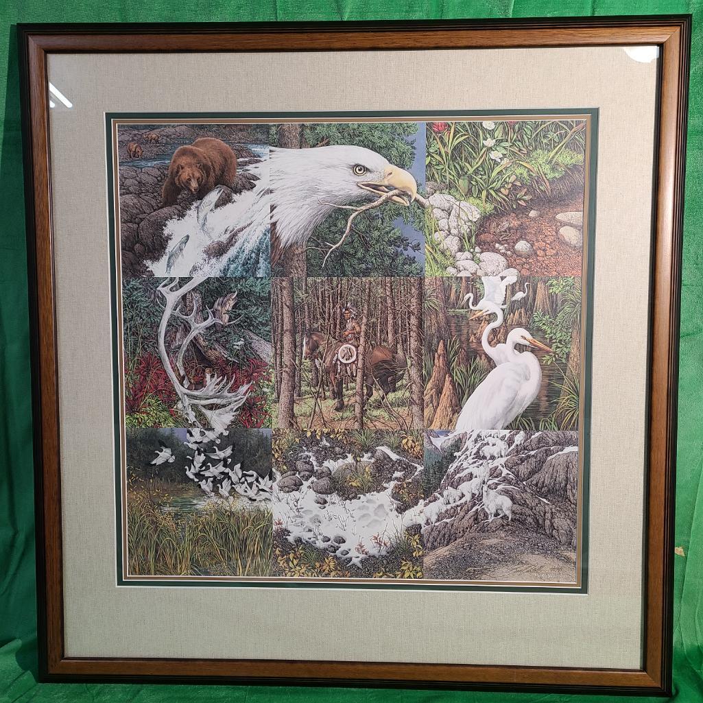 "Sacred Circle" by Bev Doolittle, Signed & Numbered 12117/40192 26" x 26.5"