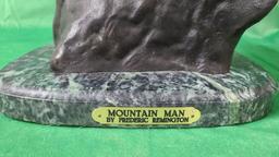 "Mountain Man" by Frederic Remington 27" Tall Bronze Sculpture