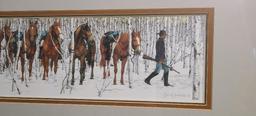 "Two Indian Horses" by Bev Doolittle - Print Taken from the Portfolio "WHERE SILENCE SPEAKS"