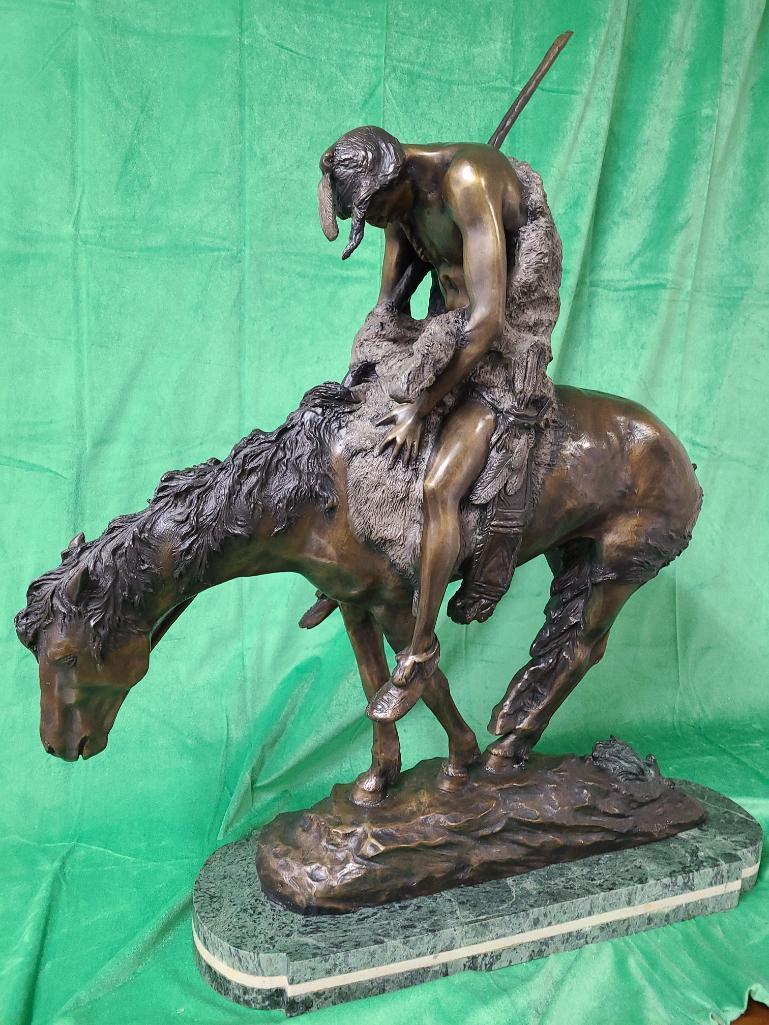 "End of the Trail" by James E. Fraser - Solid Bronze Statue 35" Tall