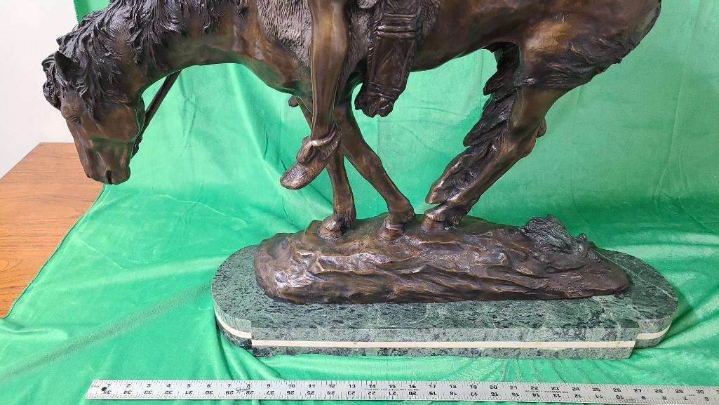 "End of the Trail" by James E. Fraser - Solid Bronze Statue 35" Tall