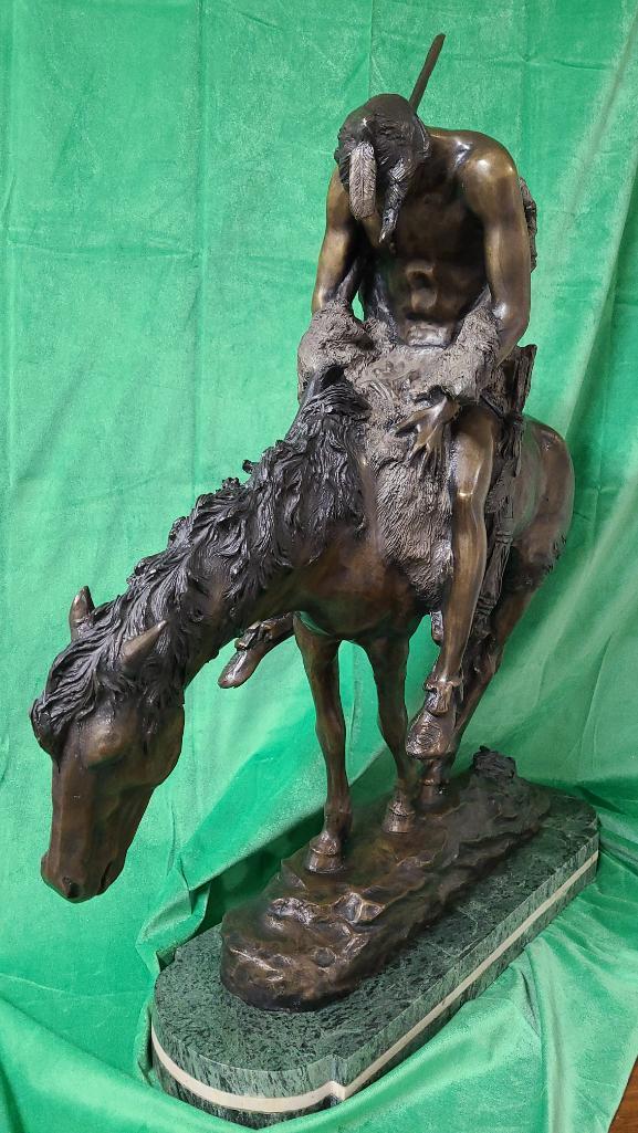 "End of the Trail" by James E. Fraser - Solid Bronze Statue 35" Tall