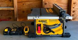 DeWalt Model: DCS7485 8-1/4in Cordless Table Saw, 110v