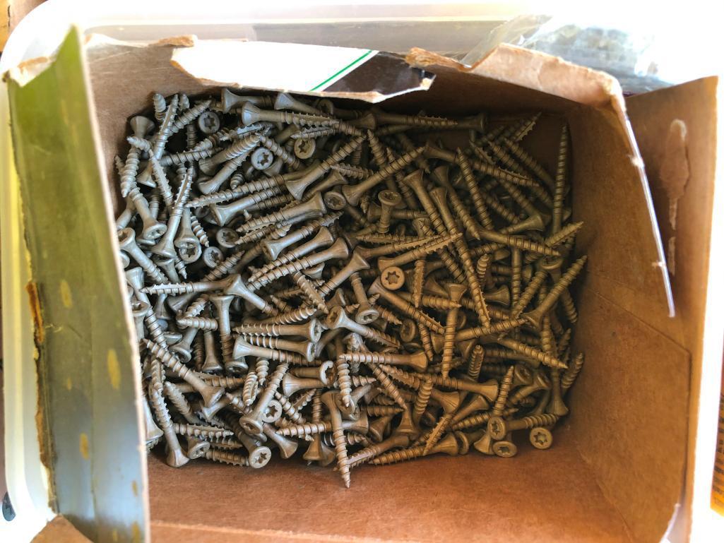 Large Lot of Deck Screws, Drywall Screws, Hardware