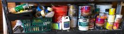 Large Selection of Painting and Staining Supplies, Stain, Tape, Trays, Rollers, Misc.