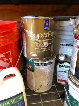 Large Selection of Painting and Staining Supplies, Stain, Tape, Trays, Rollers, Misc.