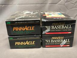 (6) SCORE PINNACLE - (2) 1992, (2) 1993 Player Cards & (2) Joe DiMaggio Exclusive 30 Card Sets -