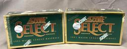 (2) SCORE 1993 Select Premier Edition Wax Packs - 15 Cards per Pack - Factory Sealed
