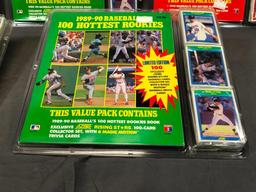 (5) SCORE 1990 Baseball's 100 Hottest Players Value Packs - Factory Sealed