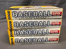 (4) PINNACLE 1998 Major League Baseball Card Wax Packs - Pinnacle EPIX Inside - 36 Packs & 10 Cards