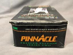 Total 3 Boxes - (2) SCORE 1991 Major League Baseball 17 Per Pack & PINNACLE 1992 Premier Edition