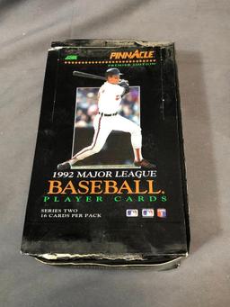 Total 3 Boxes - (2) SCORE 1991 Major League Baseball 17 Per Pack & PINNACLE 1992 Premier Edition