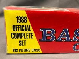 Topps Baseball Cards - The Official 1988 Complete Set - 792 Picture Card - Factory Sealed