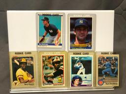 Lot of 6; Rookie Cards - 1983 Donruss #248, 1983 Topps #83, 1984 Fleer #131, 1978 Topps #36, 1983