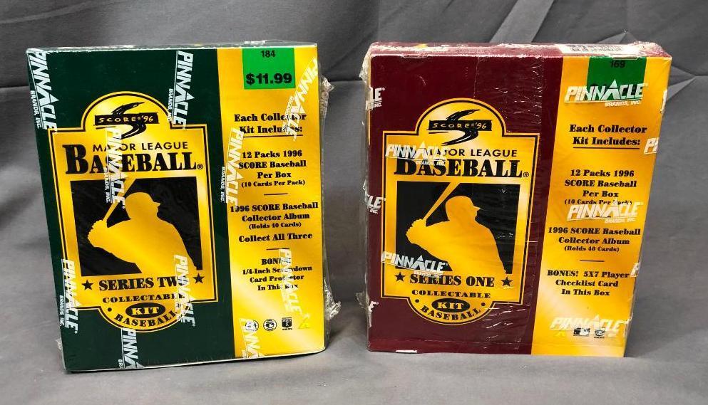 (2) PINNACLE 1996 Major League Baseball Collector Baseball Kits - Factory Sealed
