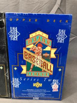 (4) 1993 Upper Deck wax packs - Major League Baseball Series Two - Factory Sealed