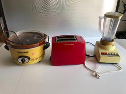 Osterizer Blender, KitchenAid Toaster and Rival Crockpot