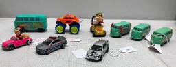 Various Vintage Novelty Vehicles and Rally Case