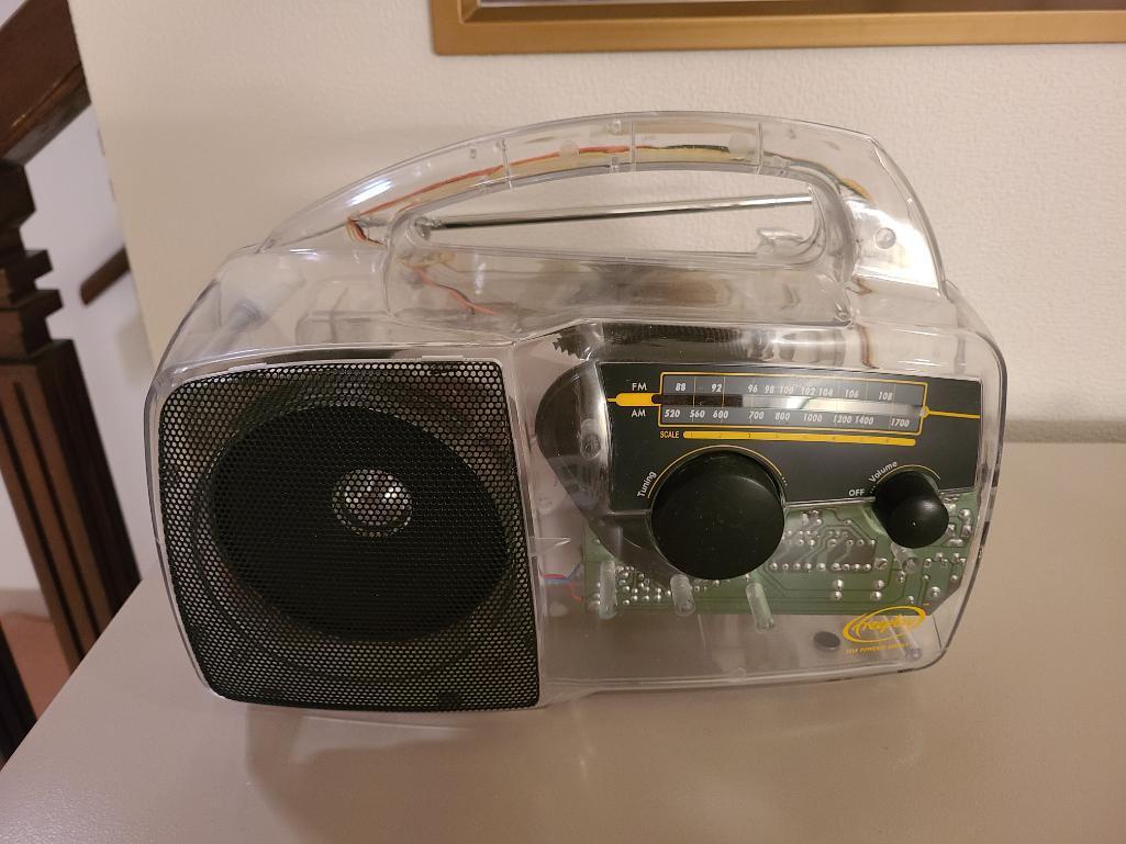 Freeplay Self Powered Lucite Radio Model # SEF-C0102016