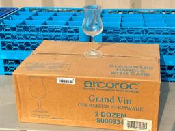 2 Dozen, Grand Vin Oversized Stemware Tulip Glasses, 13oz, Super Cuvee, Arcoroc