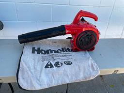 HOMELITE 26b Gas Powered Blower Vac w/ Bag