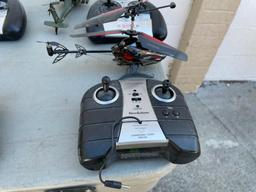 Four RC Helicopters