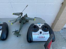 Four RC Helicopters