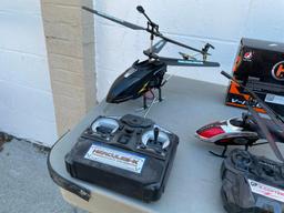 Four RC Helicopters