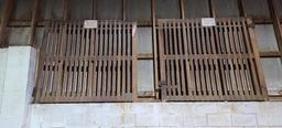 Freight Elevator Gates / Doors, Pair, Ea. 66in Tall, 72in Wide